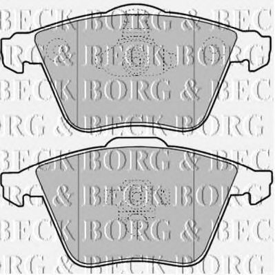 BORG & BECK bbp1903 -  Комплект тормозных колодок, дисковый тормоз